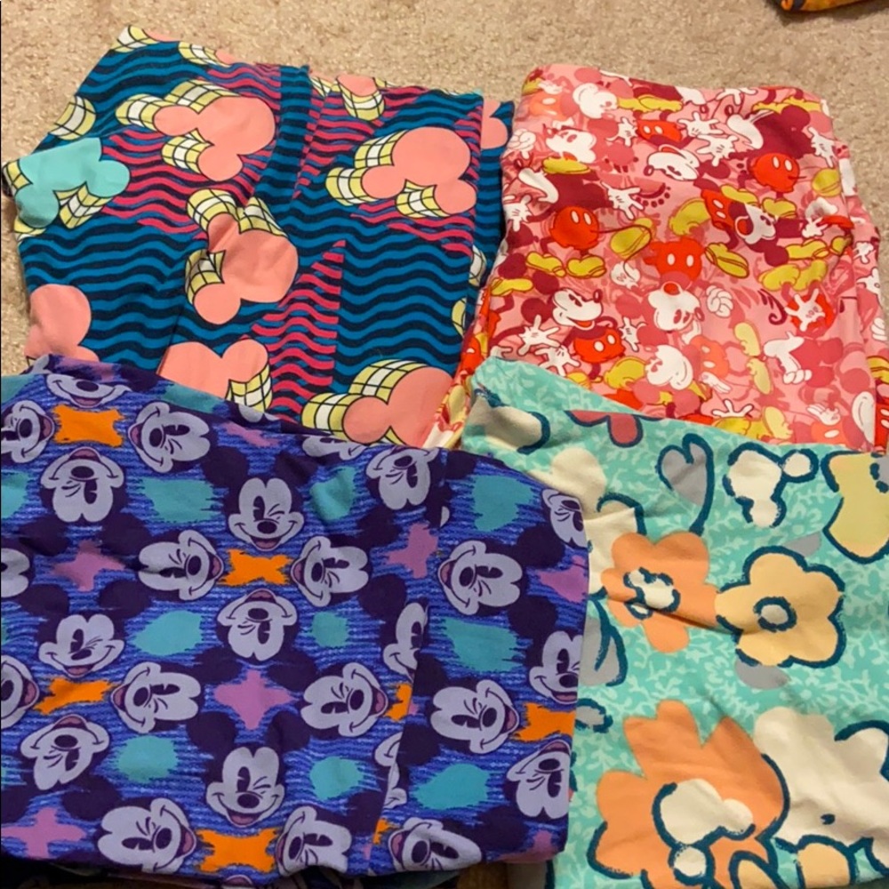 Lularoe Mickey bundle. Top left sold